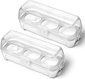 2 PCS Boiled Egg Container Boiled Egg Carrier Camping Eggs Carrier Container Hard Eggs Storage Bag Case for Camping, Outdoor, Hiking, Kitchen, Refrigerator, Trekking