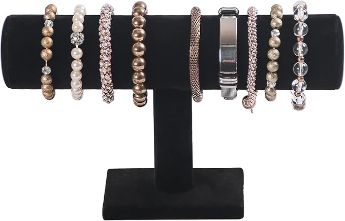 Coward Bracelet Holder Organizer for Show Jewelry Display Boutique Watch Stand for Selling Organization Storage (Detachable Back Velvet)