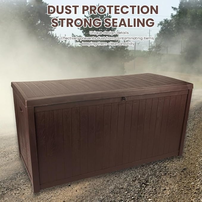 Large Outdoor Storage Box UVs-Resistants Outside Storage Box Container Waterproof for Furniture Outdoor Cushions Garden Tools