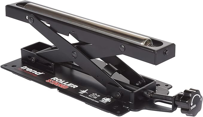 Trend Adjustable Miter Saw Roller Stand, 140 lbs Capacity and Height Adjustment from 2 inches to 6.3 inches, R/STAND/A