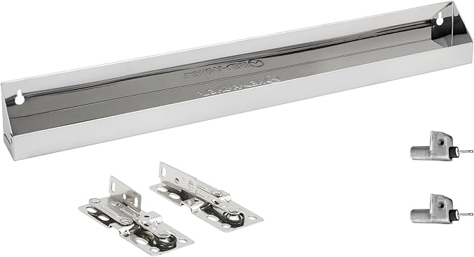 Rev-A-Shelf 10" Tip Out Tray with Soft Close for Sink Base Cabinets, Storage Organizer for Kitchen, Laundry Room, or Vanity Cabinets, 6581-10SS-SC-1