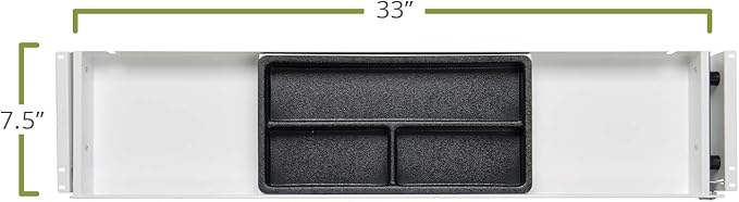PERFECT POSTURE Under Desk Storage Drawer With Lock – Slim Pen & Pencil Drawer for Regular & Sit-Stand Standing Desks, White (33” x 7.5”)