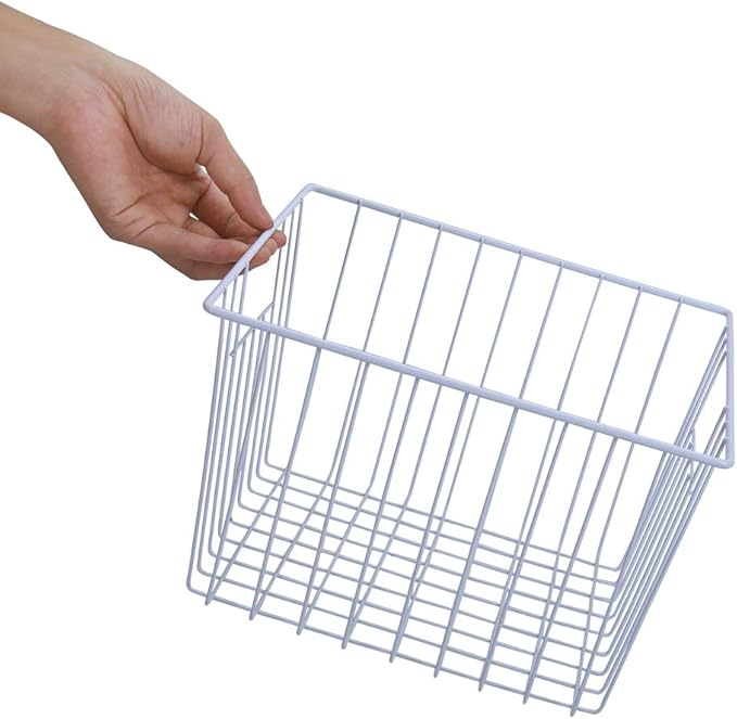 Freezer Baskets Organizer, Refrigerator Metal Wire Storage Basket Bins, Wire Basket Freezer Storage Organizetion for Kitchen, Pantry Organizer Bins - Set of 3