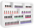 Wall Mounted Nail Polish Racks 4 Tier Hanging Nail Polish Storage Holder Cosmetic Display Stand Nail Polish Shelf Organizer for Home Salon Business Spa