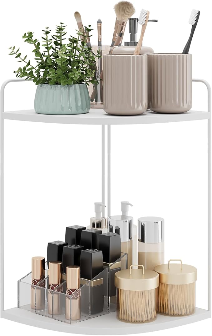 Bathroom Counter Organizer,Countertop Organizer,Vanity Organizers,Bathroom Storage,Bathrooms Sink Organizers,Counter Shelf,Corner Counter,Corner Shelves