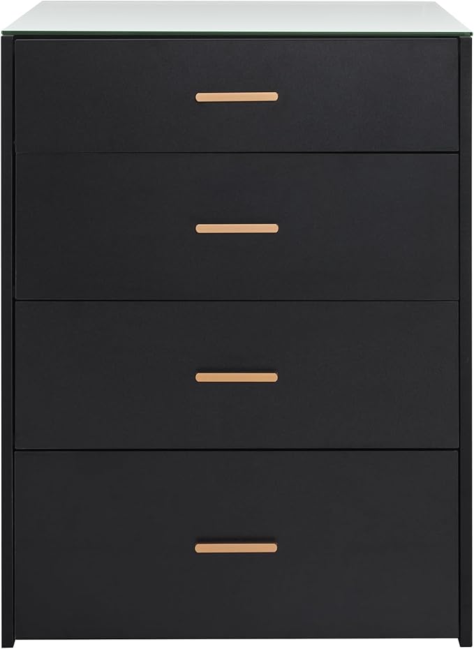 BarberPub Dual Directional Tool Cabinet, Barber Cabinet with 8 Storage Drawers, Styling Salon Station for Hair Stylist, Double-Sided Tool Organizer with Glass 2017 (Black)