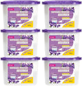 CANAGER Moisture Absorber Box-Odor Eliminator,Absorb Excess Moisture. Suitable for Wardrobe, Bedroom, Kitchen and Bathroom-6 Packs, Effectively Collect Water, Fresh Air,Freesia. Fuchsia