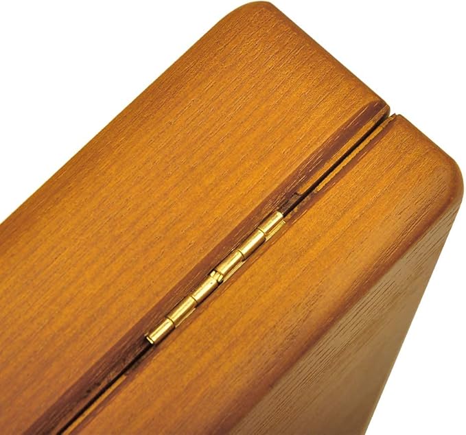 Oirlv Solid Wood Ring Jewelry Box Organizer Earrings Jewelry Drawer Organizer Tray with Lid (Creamy-white Flat Box)