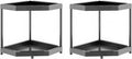 Corner Shelves Small Corner Bookshelf Kitchen Bathroom Standing Shelf Display Rack Storage Rack Plant Stand Room Decor Black 2pack