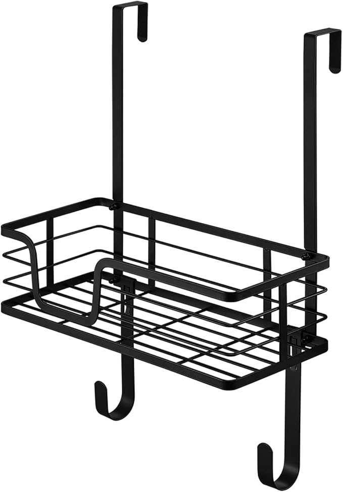 KES Over The Door Ironing Board Holder Door Mount T Shape Ironing Board Hanger Iron Holder Fit for 1 3/4 Doors Matte Black, HIR500B-BK
