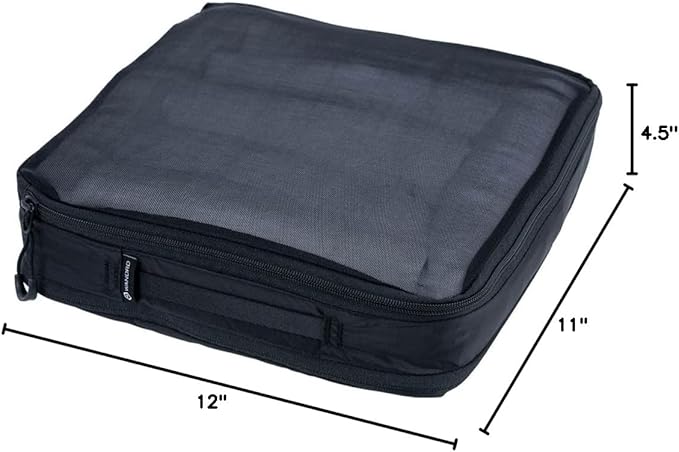 WANDRD Packing Cubes - Large Packing Cubes for Travel - Suitcase and Luggage Organization and Travel Essentials (Black)