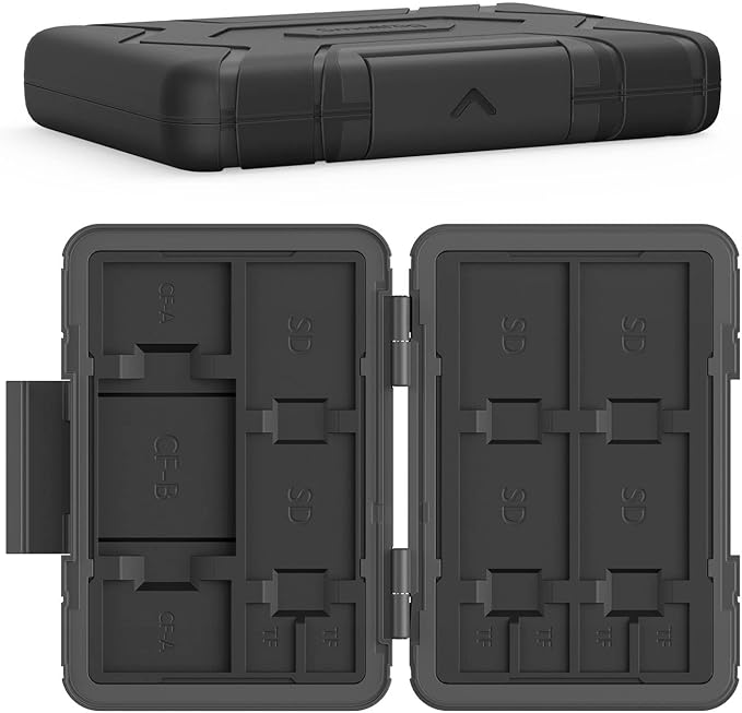 SMALLRIG Memory Card Holder Case 15 Slots, Water-Resistant for SD Card, Micro SD Card, CFexpress Type A/Type B Card, XQD Card - 3192