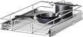 Pull Out Cabinet Organizer 10½" W x 18" D, Heavy Duty Cabinet Pull Out Shelves, Slide Out Drawers Organization for Kitchen Cabinets Bathroom