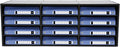 12 Compartments Literature Organizer, Desktop File Sorter Mail Center Paper Storage Cabinet Classroom Mailbox for Files Documents Papers Magazines(White) (Black 12 Slots)