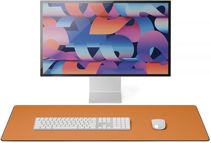 Jotsome Leather Desk Pad Mat, Non-Slip Desk Blotter Pad - Desk Protector for Office, Home, Laptop, and Desktop, Gift for The Holidays or Christmas (Tan, 34" x 17")