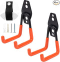 Heavy Duty Garage Storage Hooks, 4 Pack Utility Steel Garage Tool Organizer Wall Mount for Hanging Power and Garden Tools Ladders Hoses Bikes Ropes & Bulk Items