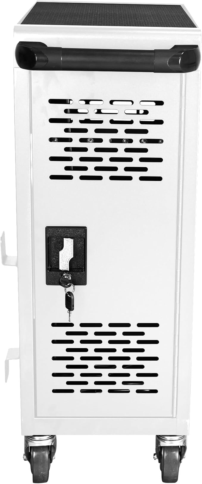 16 Devices Mobile Charging Cart for Laptop Up to 16.3-inch Screen,Charging Station and Tablet Storage Cart for iPad, Chromebooks with Cord Organizer, White