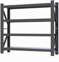 5000lbs78.74,Storage Shelves Garage Metal Shelving Heavy Duty Garage Shelves Adjustable Storage Shelves for Industrial, Factory(Black, W78.74*D23.62*H78.74)