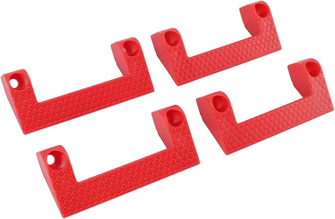 Fdit Premium 4 Piece Tape Measure Holder Set, Power Tool Ladder Storage Holder for Garage Organization, Workshop Accessories