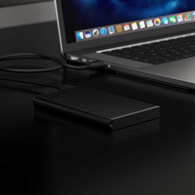 SABRENT [Upgraded Version Support UASP] Ultra Slim USB 3.0 to 2.5-Inch SATA External Aluminum Hard Drive Enclosure [Black] (EC-UK30)