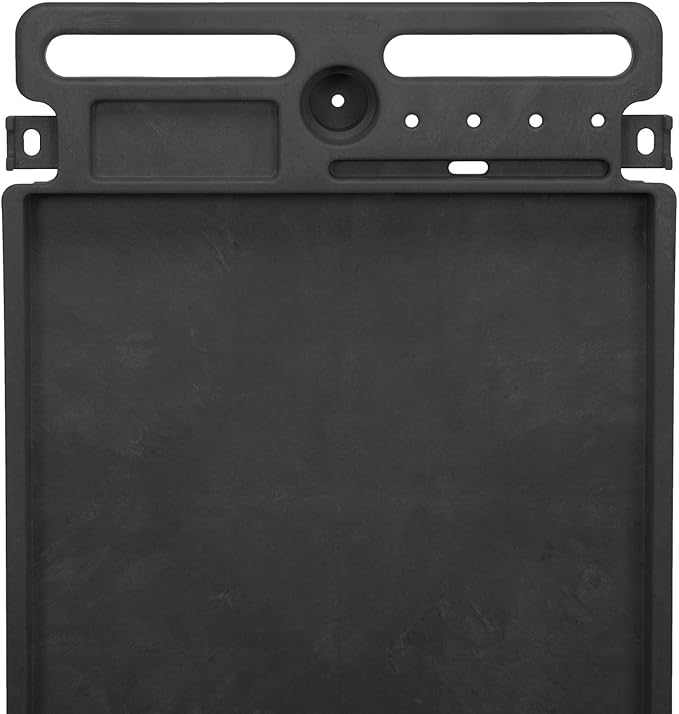 Global Industrial Industrial Service & Utility Cart, Plastic 2 Tray Black Shelf, 44” x 25-1/2”, 5" Rubber Casters