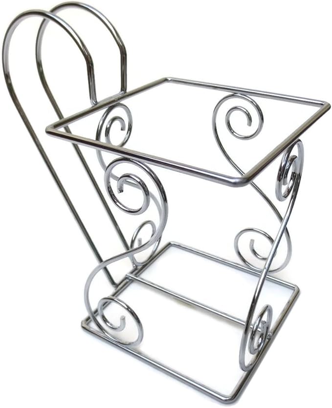 Cara's Casa Half Gallon Juice or Milk Carton Holder - Elegant, Easy Grip Holder Makes Pouring Trouble-Free. Sturdy Metal Construction. Nice for Home Kitchen Gifts and Housewarming Gift Ideas.
