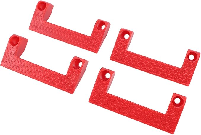 Fdit Premium 4 Piece Tape Measure Holder Set, Power Tool Ladder Storage Holder for Garage Organization, Workshop Accessories