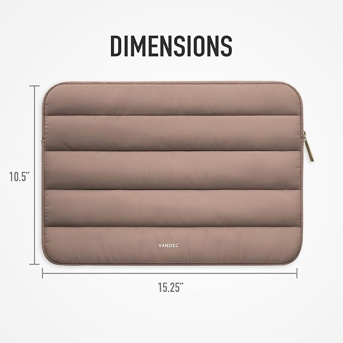 Vandel - The Original Puffy Laptop Sleeve 15-16 Inch Sleeve for Women and Men MacBook Pro 16 in Case, Cute Computer Bag 15.6 Inch HP Carrying Case - Apple, Asus, Dell, HP Laptop Case 15.6 Cover
