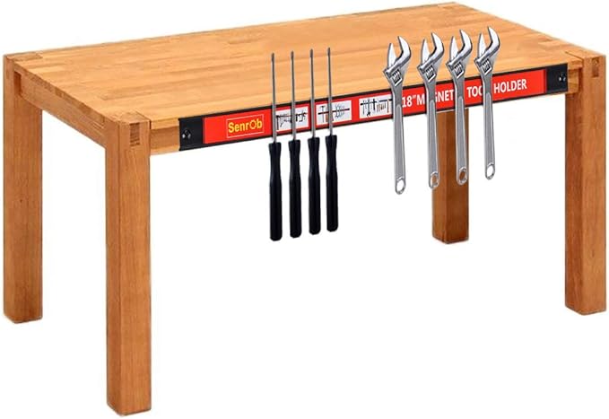 Magnetic Tool Holder 18 Inch 8 Pack Heavy Duty Magnet Tool Bar Strip Rack Wall Mount Red