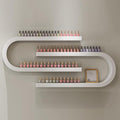 Wall Mounted Shelf Nail Polish Bottle Display Rack, U-Shaped Essential Oil Perfume Storage Rack, Multifunctional Hanging Salon/Beauty/Nail Shop Organizer Perfume Holder
