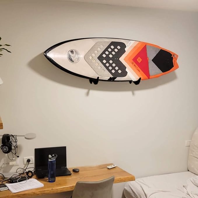 Hang 11 Surfboard Wall Mount - Surf Board Wall Hangers, Surfboard Mount, Beautiful Sustainable Wooden Rack, Perfect to Display Your Board, Surf Racks, Horizontal Hanger, Surfing Accessories