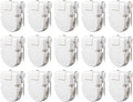 15 Pcs Cubicle Clips Plastic Cubicle Hooks for Fabric Wall Panel Picture Hangers Pins for Hanging Photos Frame Notes Memos Messages Office Home Use (White)