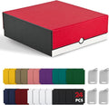 ZLCA Card Storage Box Holds 3200+, Deck Storage Case with 4 Stoppers, Card Organizer for TCG MTG PTCG(Red&White)