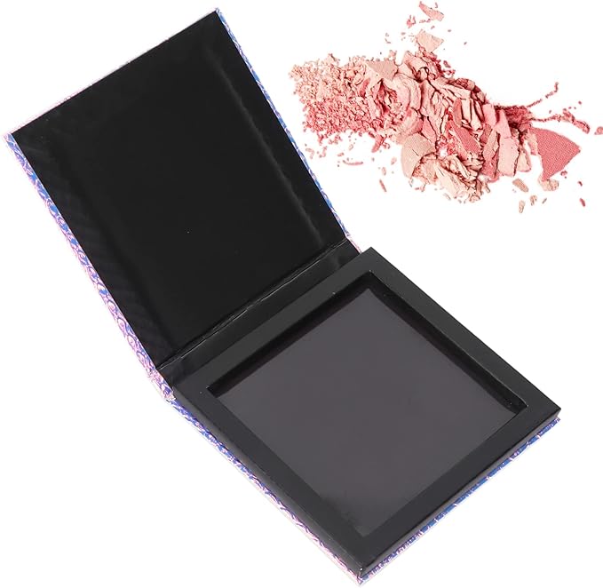 PU Empty Eyeshadow Palette, Fish Scale Small Magnetic Palette, Portable Magnetic Cosmetics Palette for Storing Eye Shadow, Lipstick, Blush, Loose Powder