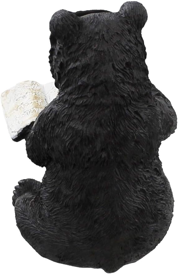 Whimsical Sitting Bear Reading Book Eyeglasses Holder Stand - Fun Glasses Keeper