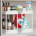 Multi-Purpose Pull-Out Storage Organizers, Under Sink & Cabinet Storage, 12.8 Inch, White (白色)