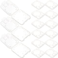 GALPADA 24pcs 24pcs Transparent Memory Card Storage Organizer Case with Lid Portable Protective Storage Box for Secure Protection and Easy Carry