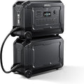 GRECELL Portable Power Station 4000W with Expansion Battery 5040Wh LiFePO4 Power Station 16 Outlets with 20ms UPS Backup for Home Blackout, Camping, RV, Emergency
