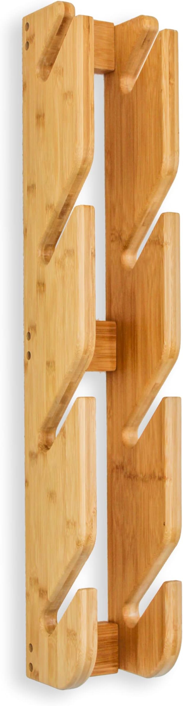 COR Surf Skateboard & Snowboard Wall Mount Display - 4 Board Indoor Rack Made with Sustainable Bamboo