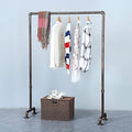 Industrial Pipe Clothing Rack 59in,Clothes Racks for Hanging Clothes,Heavy Duty Garment Display Rack