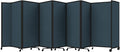 Versare Room Divider 360 Portable Wall Partition | Folding Panels | Large Freestanding Divider | Locking Wheels | Temporary Room Separator