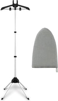 Garment Steamer Rack & Garment Ironing Glove for Steaming Clothes, Clothes Steam Rack, Adjustable StandingGarment Hanger Handled Mini Ironing Board, Hanging Steamer Ironing Accessories for Clothes