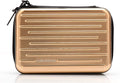 KAYOND Anti-Shock Silver Aluminium Carry Travel Protective Storage Case Bag for 2.5" Inch Portable External Hard Drive HDD USB 2.0/3.0 (Golden)