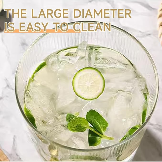 Beverage Dispenser, 2.1 Gallon Glass Drink Dispenser with Stand, Glass water dispenser with Spigot, Large Drink Dispensers for Parties,Bars,Restaurants, 8L
