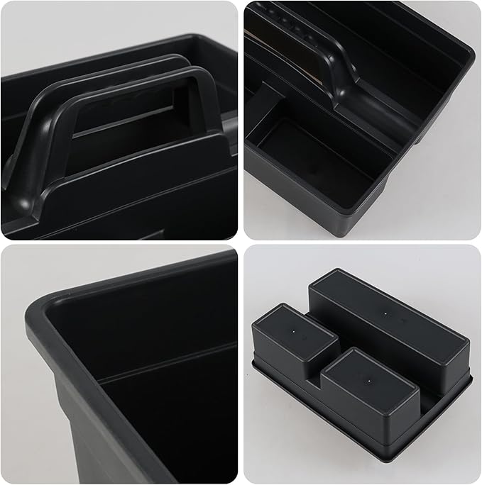6-Pack Plastic Cleaning Caddy Organizer with Handle, Carry Caddy for Cleaning Products