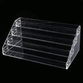 Acrylic Nail Polish Organizer 4 Tier Transparent Makeup Display Stand Storage Rack for Salon Home Beauty Essential Oil Bottles 31cm Clear Plastic