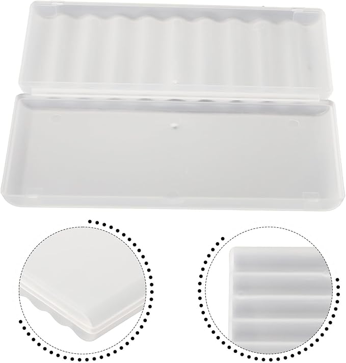 AAA Battery Storage Case Holder Box Battery Plastic Case 10 Slots AA AAA Storage Organizer PP Material Secure Closure Portable Compact Battery Holder Box(AAA-10 Slots)