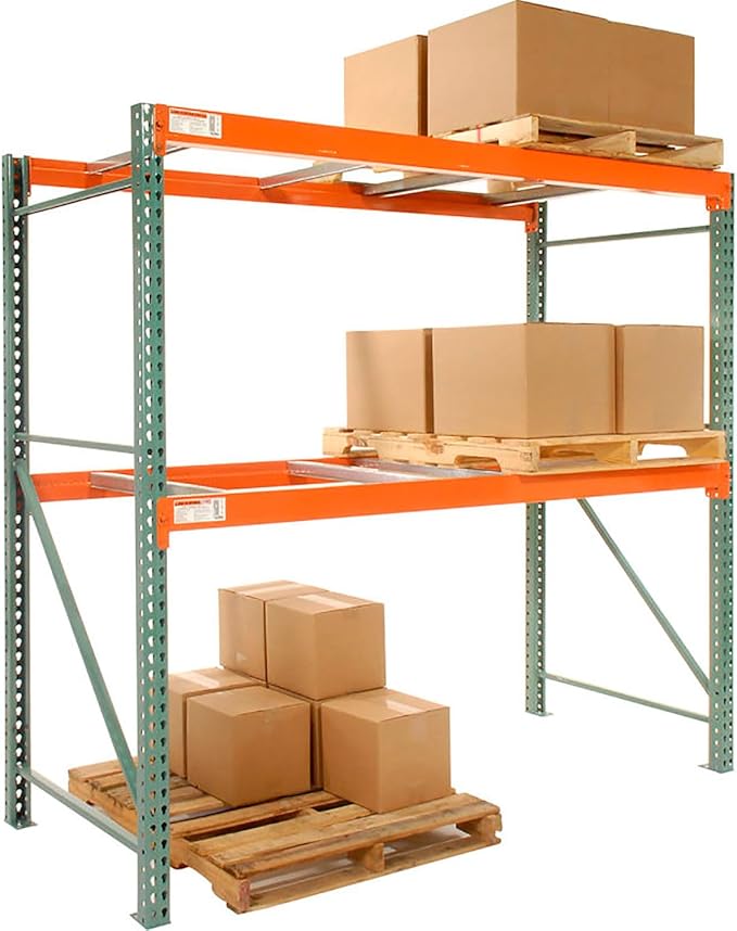 Global Industrial Teardrop Pallet Rack Starter, 144"W X 48"D X 120"H, 5970 Lbs. Capacity