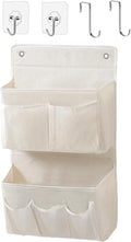 Wall Hanging Organizer – Over the Door Storage & Behind Door Organizer for Dormitory, Bathroom, Bedroom, Kitchen, Nursery, Space-Saving (White, 1 Pack)