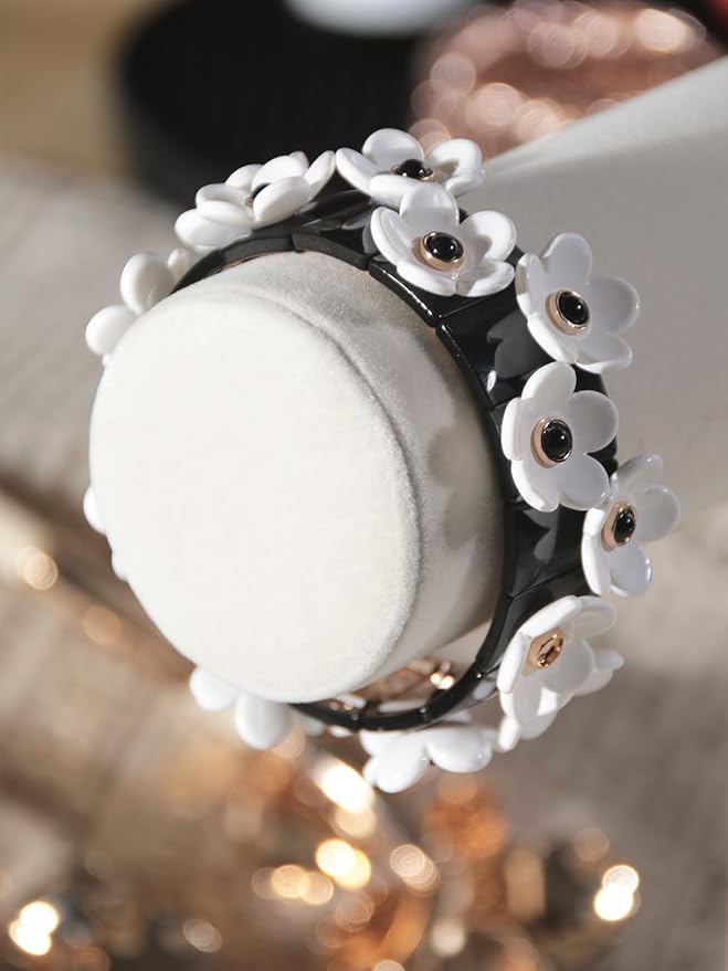 T-Bar Bracelet Holder Stand, Bracelet Jewelry Organizer Stand, Bangle Bracelet Watch Display for Selling, Scrunchie Hair Ties Jewelry Storage Rack for Women (2 tier beige)